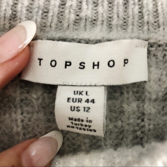 Topshop Striped Colorblock Chunky Sweater - Picture 10 of 12